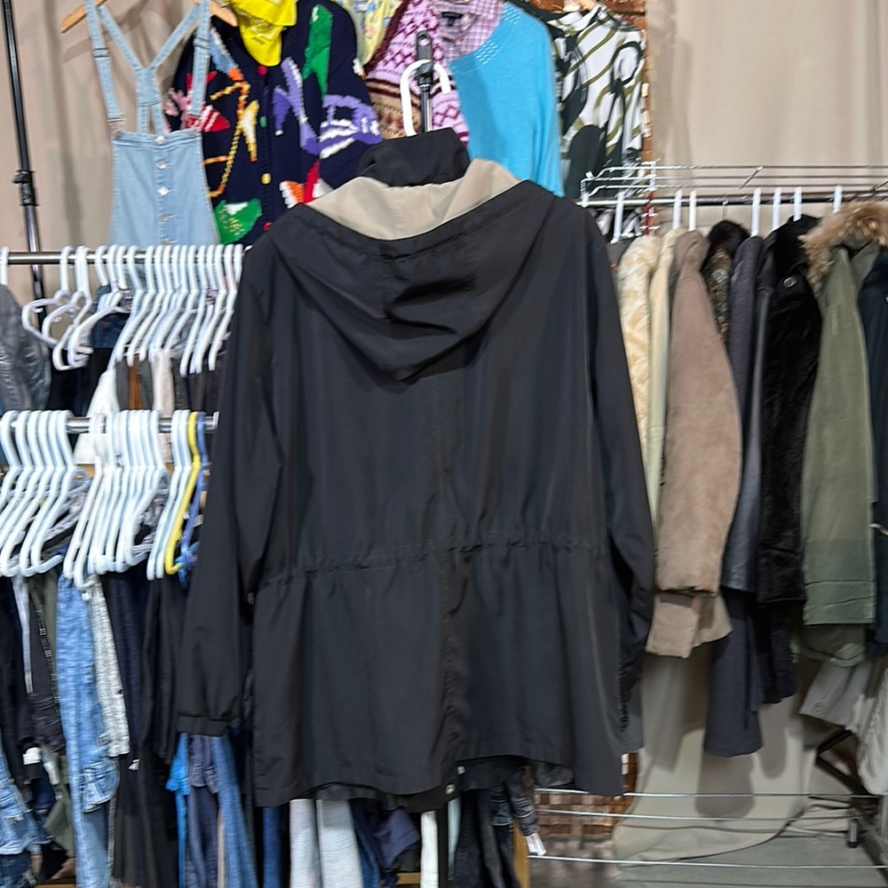 Gallery Black Utility Jacket with Hood Size 2X - Picture 8 of 11